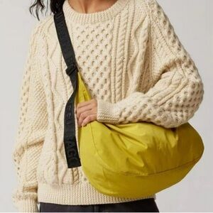 Baggu Sour Yellow Large Crescent Bag